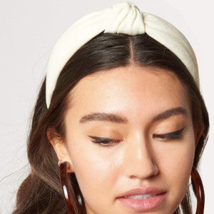 Lele Sadoughi ivory woven knot headband - new without tags